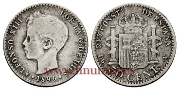 Cy16691F.- ALFONSO XIII 2 Pesetas 1893(18-93) P.G.V.-  MBC+