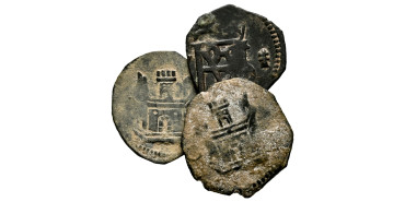 Cy03115.- FELIPE II - Blanca - Cuenca lote de 3 piezas RC/BC