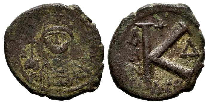 BZ160.- JUSTINO II. 565/578 -1/2 FOLIS - Thessalonica