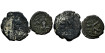 BZ183.- MAURITIUS TIBERIUS. 582/602 - 1 and 1/2 FOLIS - Constantinople ( the 2 pieces )