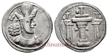GR012.- SASANID DRACMA SAPOR II 309-379 A.D