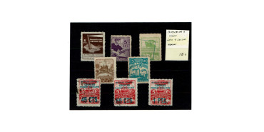 ASTURIAS Y LEON, 1937, lot 8 stamps in used condition