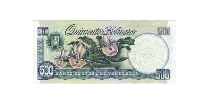 VENEZUELA B-067, 500 BOLIVARES 1981/98, EBC