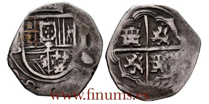 Cy04256.- Philip III - 1 REAL SEVILLA "OMNIVM TYPE" 1598/1600. BC