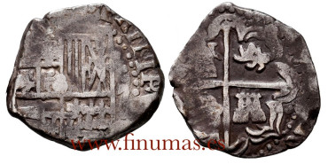 Cy03491.- FELIPE II - 2 Reales 159x ¿Toledo?. BC