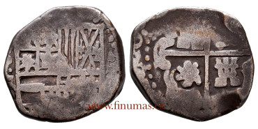 Cy03490.- FELIPE II - 2 Reales Macuquino. RC