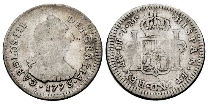 Cy10571.-CARLOS III - 2 Real 1773 Lima J.M - R.C. PLATA