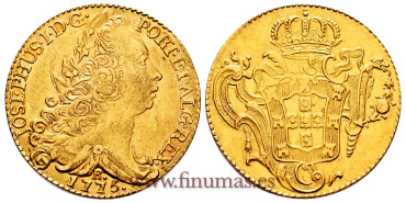 BRAZIL K-172.2.- 6400 REIS 1775 RIO - Vintage reproduction West Indies. EBC. GOLD