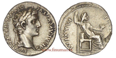 AUGUSTUS DENARIO 13-14 BC