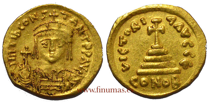 Solido Tiberius II Constantine 578-582 AD- EBC