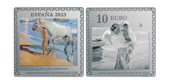 10 Euros Centenario de Sorolla. Plata. 1 Oz.- Proof 2023