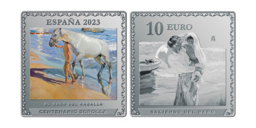 10 Euros Sorolla Centenary. Silver. 1 Oz.- Proof 2023