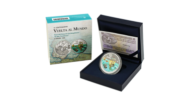 10 Euros - 8 Reales V Centenary Round the World Tour. Dark Sea. Silver - Proof 2020