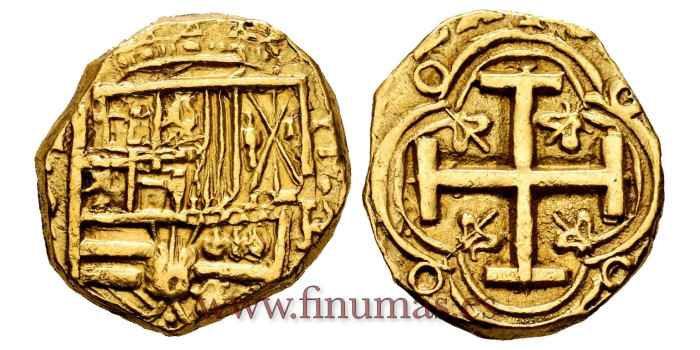 Cy06239.- FELIPE IV 2 ESCUDOS NUEVO REINO 1628/1663. MBC+