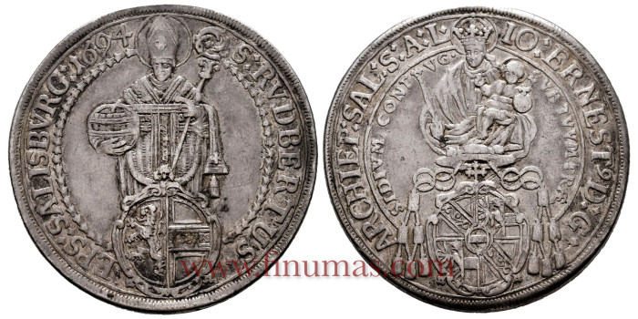 AUSTRIA - K-0254 - SALZBURGO THALER 1694. EBC