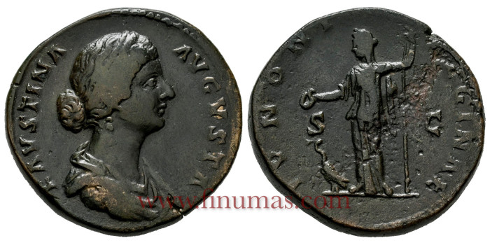 FAUSTINE II. SESTERCO 161-175 d.C. MBC+