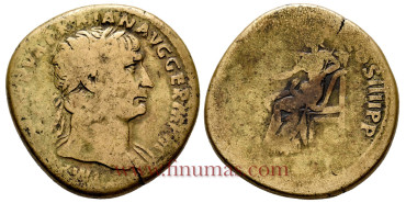 TRAJANO. SESTERCIO  101-102 d.C. BC