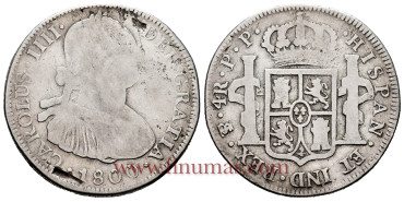 Cy12952.-CARLOS IV - 4 Reales 1800 Potosi P.P.- MC