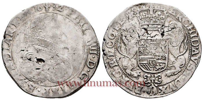 CyD1632.- FELIPE IV - Ducaton 1632 Brujas - MBC-