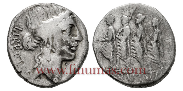 REPUBLICA- JUNIA.  DENARIO BC+