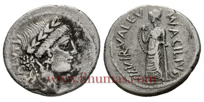 REPUBLICA- ACILIA . 55 a.C.  DENARIO BC+