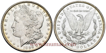 ESTADOS UNIDOS - K110 - 1 DÓLAR 1886 SC lujo