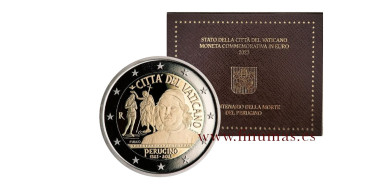 2 EURO COMMEMORATIVE VATICAN 2023 "PERUGINO" COINS