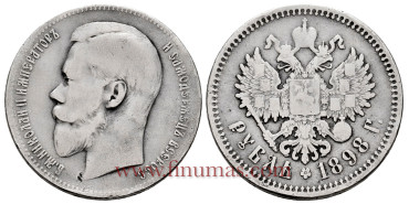 RUSIA K-059 1 Rublo 1898 - BC