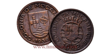 MOZAMBIQUE - K-063-71 -10 Centavos 1936-42 - EBC+