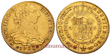 Cy11923.- Carlos III - 4 Escudos 1788 Madrid M. MBC+
