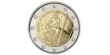 2 EUROS CONMEMORATIVOS FRANCIA 2023  "RUGBY "