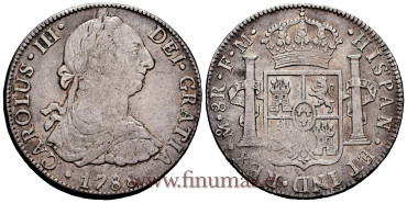 Cy11341.- Carlos III - 8 Reales 1788 Mexico F.M.- MBC+