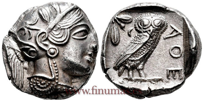 GR011.- TETRADRACMA ATICO (LECHUZA) 449-413BC