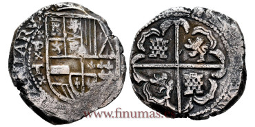 Cy04660.- Philip III - 8 Potosi Reales - T (1618/1621) . SILVER