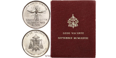 VATICANO K-141.- 500 LIRAS SEPTIEMBRE 1978 SEDE VACANTE - SC