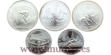 RUSIA - K154-55-58-59-60 - 5 y 10  Rublos 1978  - SC