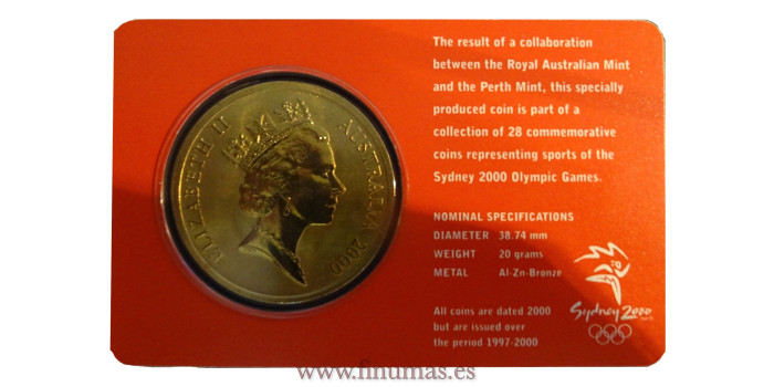 AUSTRALIA - k360- 5 Dollar 2000. HOCKEY. Nº5