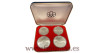 CANADA - S05. Estuche oficial Olimpiapas Montreal. 4ª Serie 1975. 4 Piezas Plata SC