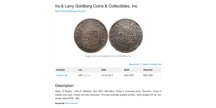 Cy08790.- FELIPE V  8 REALES 1740 MADRID J.F. NGC XF40