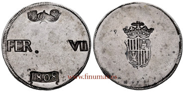 Cy14922.-FERNANDO VII - 30 SOUS 1808 Mallorca  T.H.- EBC-