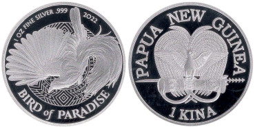 PAPUA Y NUEVA GUINEA - k-X002 - 1 KINA 2022 PROOF -PLATA