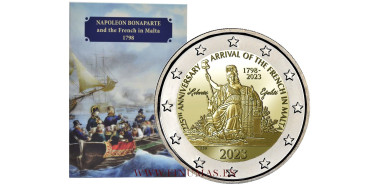 2 EURO COMMEMORATIVE EURO MALTA 2023 "NAPOLEON BONAPARTE"
