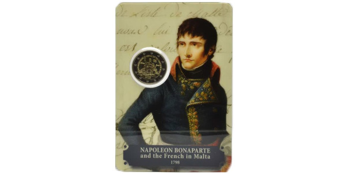 2 EUROS CONMEMORATIVOS MALTA 2023 "NAPOLEON BONAPARTE"