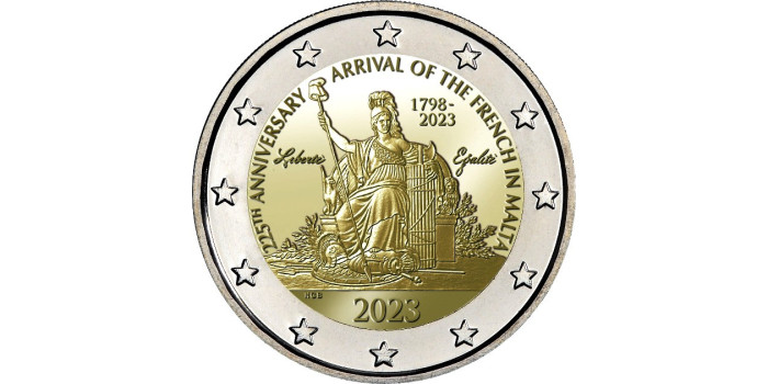 2 EURO COMMEMORATIVE EURO MALTA 2023 "NAPOLEON BONAPARTE"
