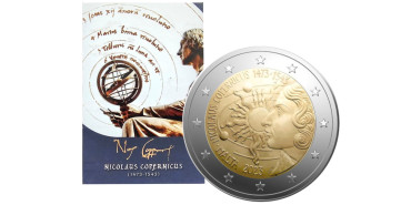2 EURO COMMEMORATIVE MALTA 2023 "COPERNICUS" COINS
