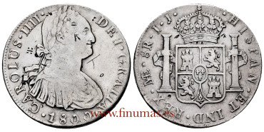 Cy13094.-CARLOS IV - 8 Reales 1800 Lima I.J. - MBC-