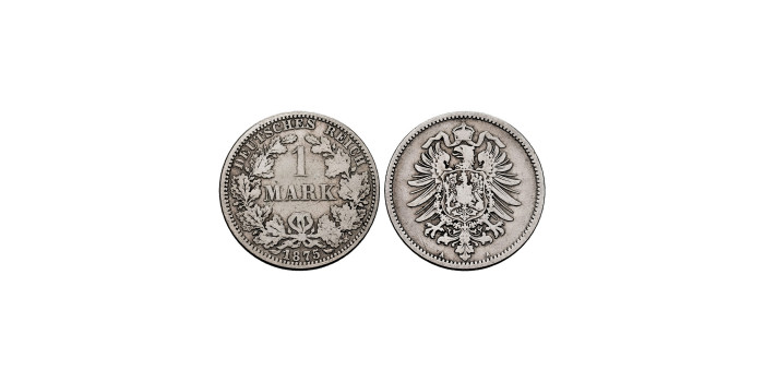 GERMANY EMPIRE - K-007 - 1 Mark 1875 A - MBC-