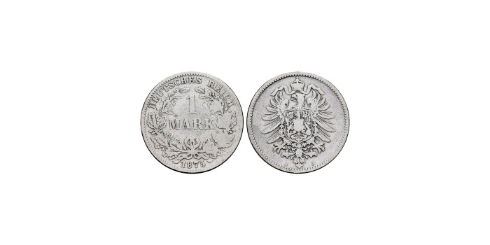 GERMANY EMPIRE - K-007 - 1 Mark 1875 J - BC