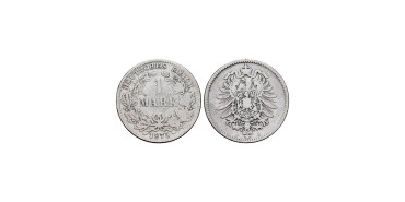 ALEMANIA IMPERIO - K-007 - 1 Marco 1875 J - BC