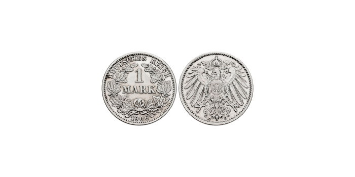 ALEMANIA IMPERIO - K-014 - 1 Marco 1906 D- EBC